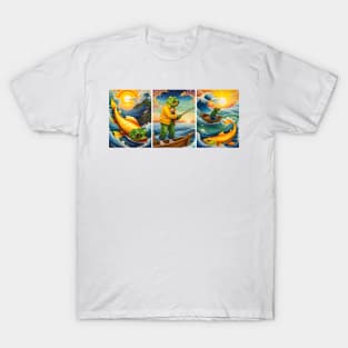 Pepe Goes Fishing 2 T-Shirt